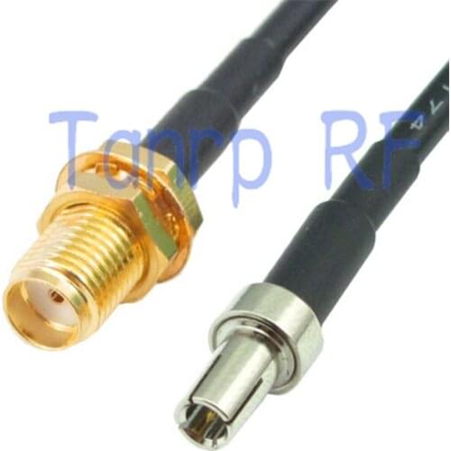 6in TS9 male plug to SMA female jack RF connector adapter 15CM Pigtail coaxial jumper cable RG174 extension cord