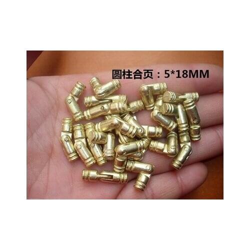 Hardware accessories 5MM*18MM cylindrical hinge box hardware supporting hinge Zinc alloy cylindrical box