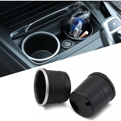 Auto LED Portable Car Ashtray for Mazda 6 CX-5 BMW E46 E39 Mini Cooper Audi A4 B6 B8 A3 A5 Ford Fiesta Kuga