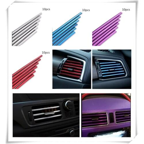 Car parts air conditioning outlet decorative strip clip modified personality for Porsche Macan Cayenne 911 Panamera Mission