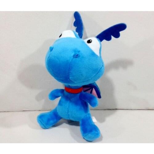 Free Shipping Sitting 17cm Doc McStuffins Dottie Girl Friend Blue Baby Dragon Plush Toys Soft Baby Doll For Kids Gift