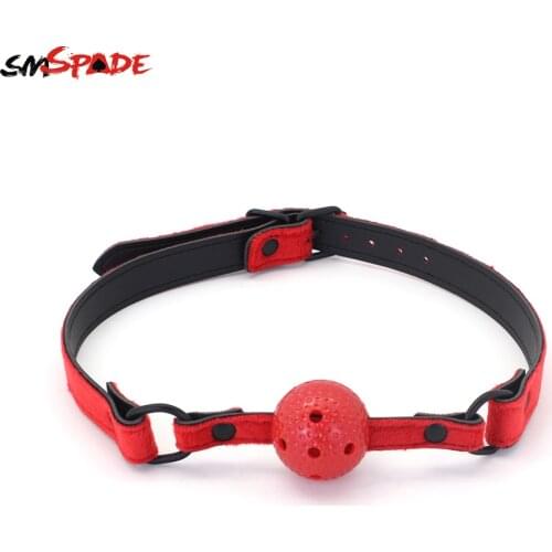 Smspade Bondage Breathable Sexy Ball Gag Slave Harness Fetish Mouth Restraints Toy BDSM Bondage Adult Games Sex Toys Ball Gag