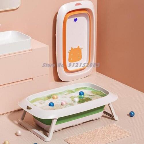 Baby Bath Tub Baby Foldable Baby Sitting And Lying Large Bath Bucket Baby Household Newborn Childrens Products