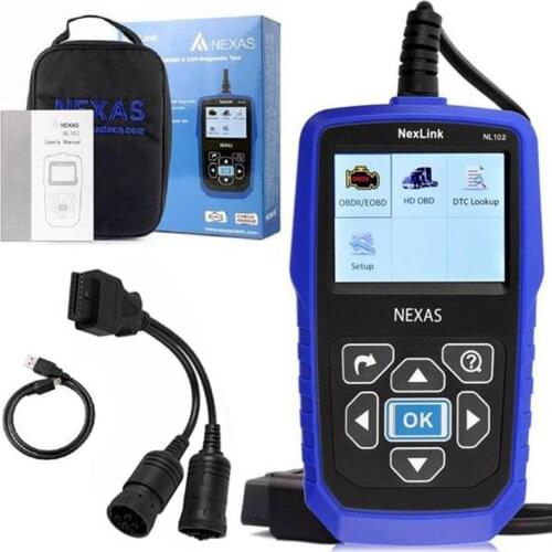 NEXAS NL102 Heavy Duty Truck & Car HD OBD2 Diagnostic Code Reader Scanner Tool