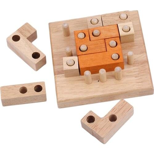 Intelligence Geometric Shape Spell Insert Hole Adult Educational Toys Developing Puzzle Games