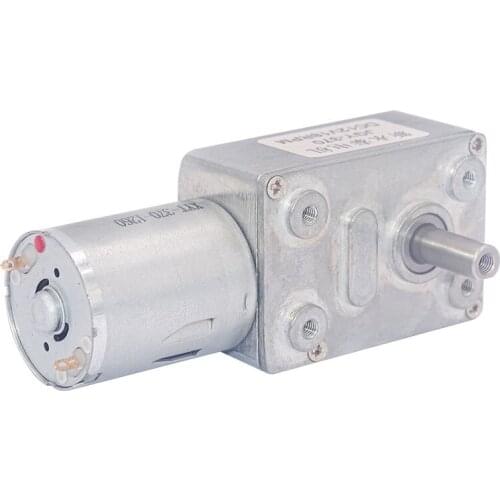 JGY-370 DC 6V12v24V Gear Reduction Motor Worm Reversible High Torque Turbo Geared Motor Mini Electric Gearbox Reducer