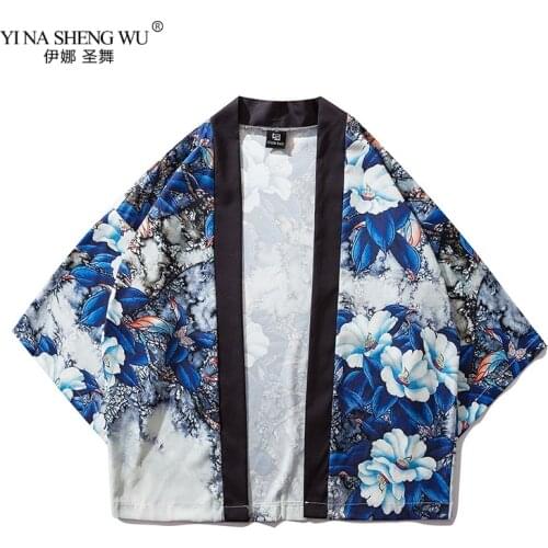 Kimono New Design Japan Kimono Haori Yukata Cosplay Costume Women Men Cool Summer Casual Top Coat Harajuku Kimono Asian Costume