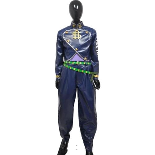2020 JoJos Bizarre Adventure Diamond is Unbreakable Okuyasu Nijimura Cosplay Costume Coat+Pants+Belt Custom-made