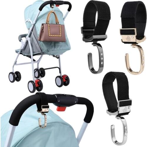 1pc High Quality Baby Stroller Hook 360 Degree Rotation Pushchair Hanger Pram Cart Shopping Bag Bicycle Clip Holder Organizer