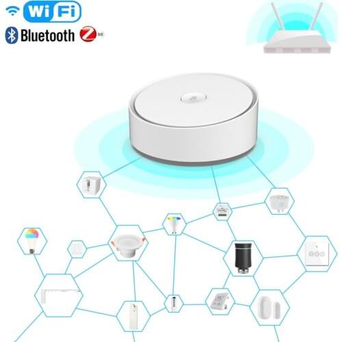 Multi-mode Smart Gateway WiFi+Bluetooth+Zigbee Multi-protocol Communication Smart Gateway Tuya/smart life APP Remote Control