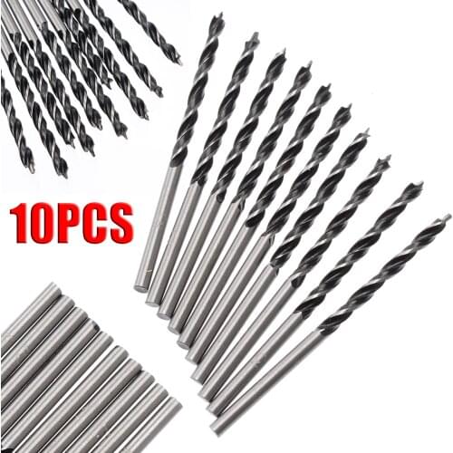 10Pcs Woodworking Twist Drill Bit Set Wood Drills with Center Point For Wood Spiral Drill Bits Hole Drill For Wood Drilling Tool