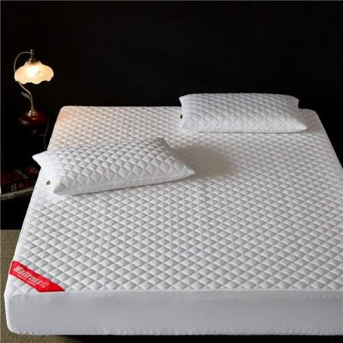 4 Colors Thick Cotton Mattress Cover Waterproof Pad Bed Cover Protector Mattress Mattress Bed Bugs Topper Twin Anti-mites Queen