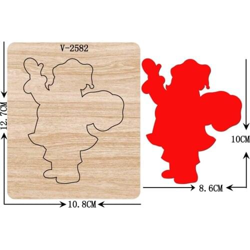 New Santa Claus wooden dies cutting dies for scrapbooking Multiple sizes V-2582