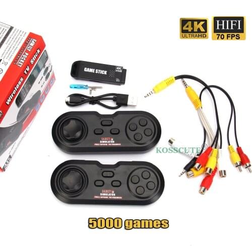 Portable 4K TV Video Game Console With 2.4G Wireless Controller Classic Games Retro Game Console