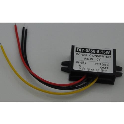 Converter Step Down Buck Module DC 12V 24V 36V 48V (8V-58V) to 5V 3A DC-DC