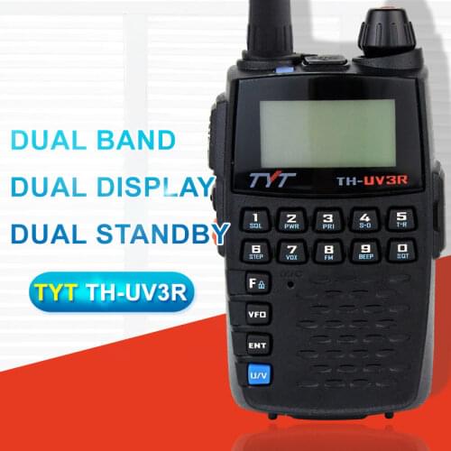 Apply to TYT TH-UV3R Mini Handheld Two Way Radio VHF/UHF Amateur HT Radio USB Charging CTCSS/DCS Walkie Talkie FM Transceiver