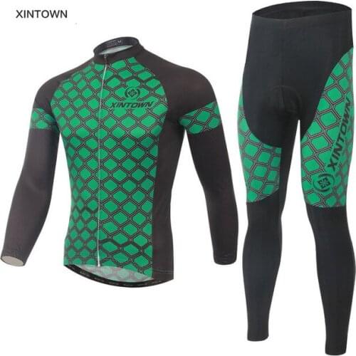 Pro Team Autumn Outdoor Sport men Long Sleeve Cycling Jersey Set Ropa Maillot Ciclismo Mountain Bike Clothing Bicycle Clothes