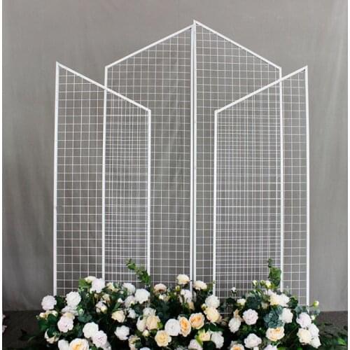 Wedding props mesh screen new iron mesh screen road guide background display stage decoration scene layout