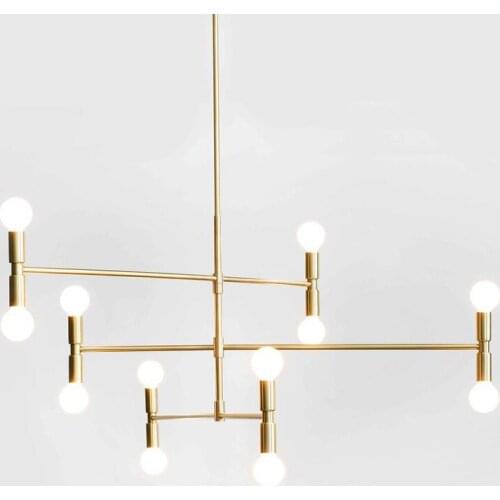 Nordic stone industrial design art modern led chandelier lamparas de techo living room decoration lampes suspendues