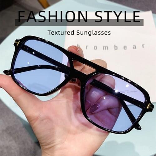 VWKTUUN Twin Beams Sunglasses Men UV400 Driving Driver Shades Square Sun glasses For Women Brand Designer Outdoor Eyewear