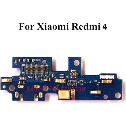 Original USB Charging Dock Port Flex cable For Xiaomi Redmi 4 Charger plug board with Microphone Replacement parts