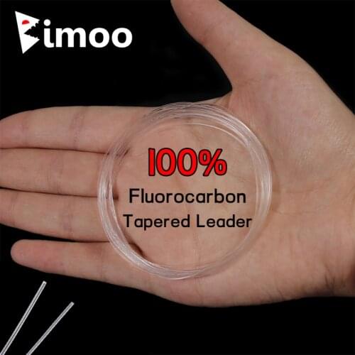 10 bags 9FT 0X - 26LB Fly Fishing Fluorocarbon Leader Tippet Line for Nymph and Saltwater Streamer Fly Tapered Fishing Leader