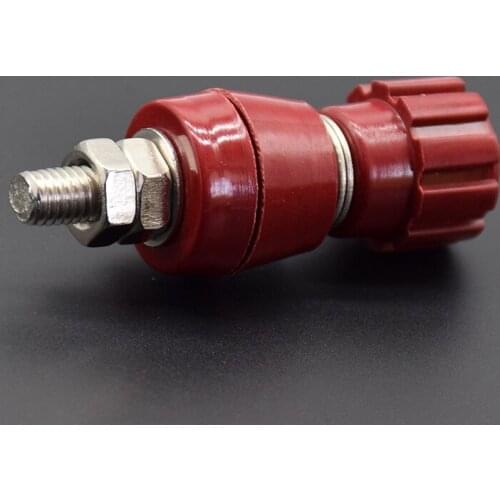 2pcs/1pair red black 5MM Copper Posts Terminal Blocks Power Supply Terminals Welding Machine Inverter Post Connector JS107