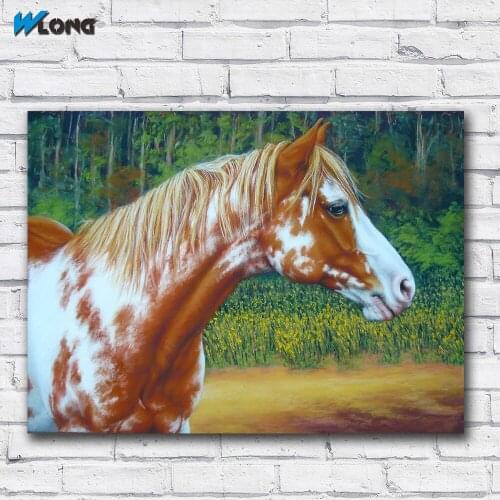 Printing Abstract Colourful Warrior Pastel Beautiful horse Wall Art Picture Home Decor Living Room Modern Canvas Print Paintings
