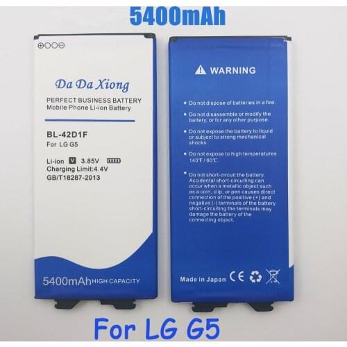 5400mAh BL-42D1F Battery for LG G5 H850 H820 H830 H831 H840 H868 H860N H860 LS992 US992 F700L F700S F700k VS987