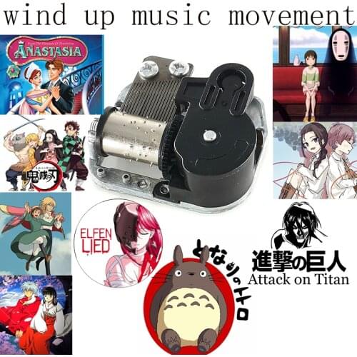 Attack on titan totoro Anastas inuyasha promised neverland demon slayer anime music Movement wind up mechanical with Screws