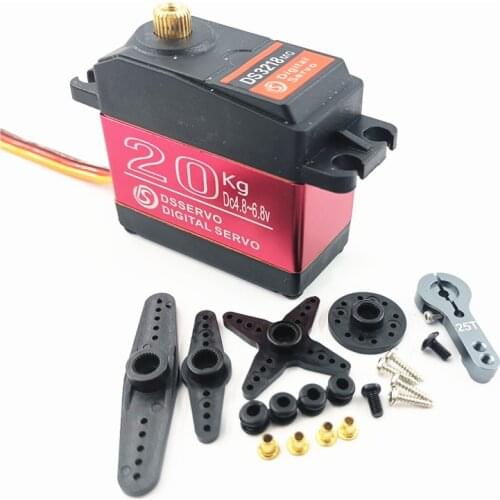 4 Pcs 20kg DS3218/DS3218 Pro Digital Servo High-Torque High-Speed 0.09S Metal Gear Baja Servo For 1:8 1:10 Rc Car Accessories
