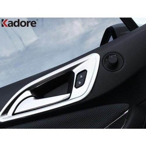 For Chevrolet Cruze 2017 2018 Stainless Steel Inner Door Handle Bowl Cover Trim Decoration Frame Car Interior Accessories 4pcs