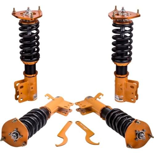 Coilovers Suspension For Subaru Forester 1998-2002 Adjustable Damper Shocks Absobers Front + Rear Struts Coil Spring