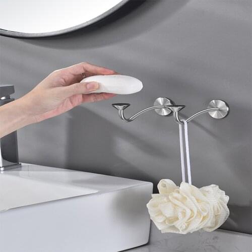 Magnetic Soap Holder Wall Hanging Soap Box Silver Home Garden Household Merchandises Bathroom Products