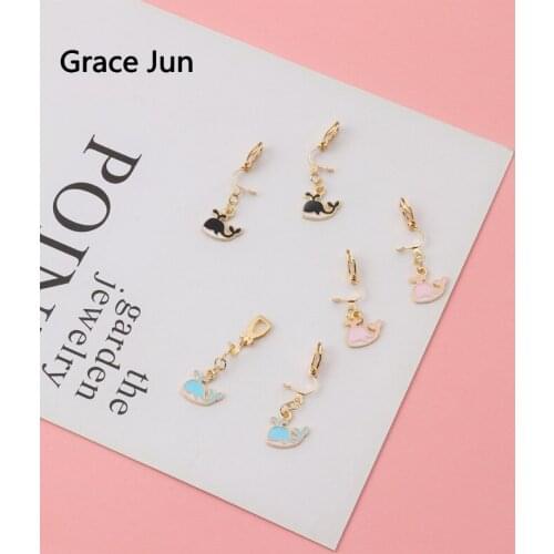 Korea Style Mini Small Cute Little Whale Clip on Earrings No Pierced Fashion Girls Students Super Lovely Cuff Earrings 2019 New