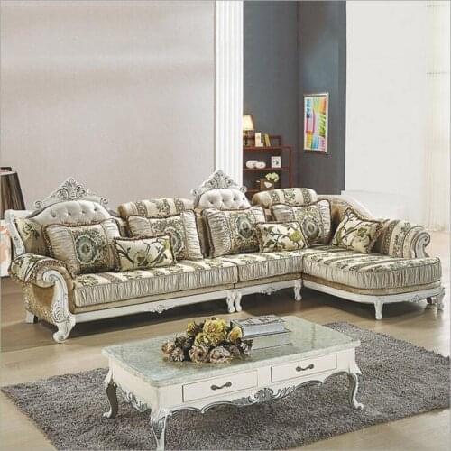 Living room furniture modern fabric sofa European sectional sofa set a1264