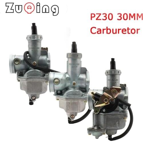 Motorcycle Carburetor PZ30 30mm Carburador PZ30 Carb Dirt Bike For Honda CG125 For 175CC 200cc 250cc Pit Bike ATV