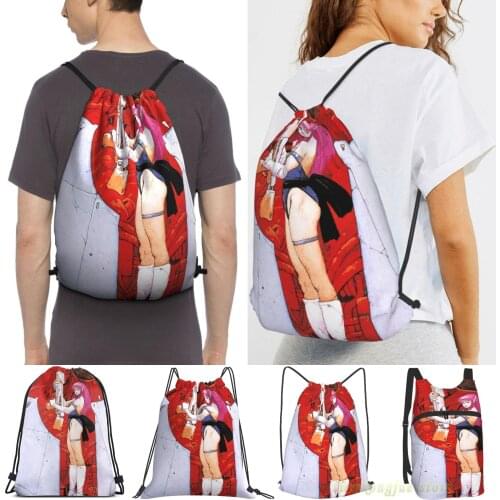 Men Outdoor Travel Drawstring Backpack Bags Phantasy Star 2 (Japanese Artwork) Women Sports Travel Bag Fitness Swimming Bag