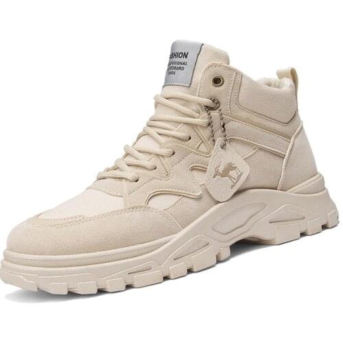 Men High Quality Leather Boots Male Spring Casual Motorcycle Ankle Botas Hombre Men Lace-Up Autumn Boots Man Fashion Men Boots