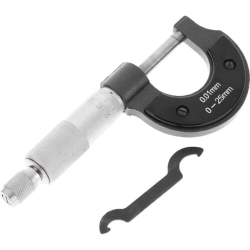 Outside Micrometer 0-25mm/0.001mm Gauge Vernier Caliper Measuring Tool Micrometer Gauging Tools Home Measurement Accessories