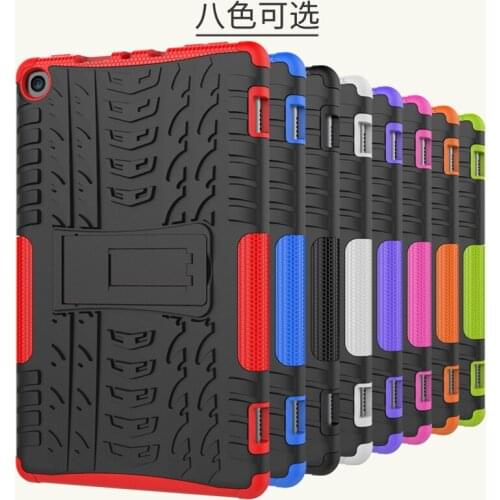 NEW COOL Case For Amazon 2017 New Kindle Fire HD 8 HD8 2018 Tablet Case TPU+PC Heavy Duty Armor Case Hybrid Rugged Rubber
