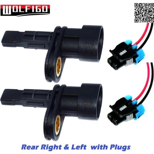 New Rear Left & Right ABS Wheel Speed Sensor w/ Plug Connector 92211237 For Pontiac G8 2008 2009 For Chevrolet Caprice 2011-2013