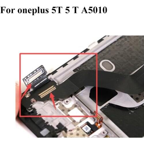 2pcs FPC connector For oneplus 5T 5 T LCD display screen on flex cable on motherboard mainboard For oneplus 5T 5 T A5010