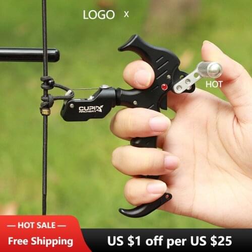 Adjustable 360 Degree Release Archery Outdoor Grip Practice Hunting Training Inter-change Left and Right Hands