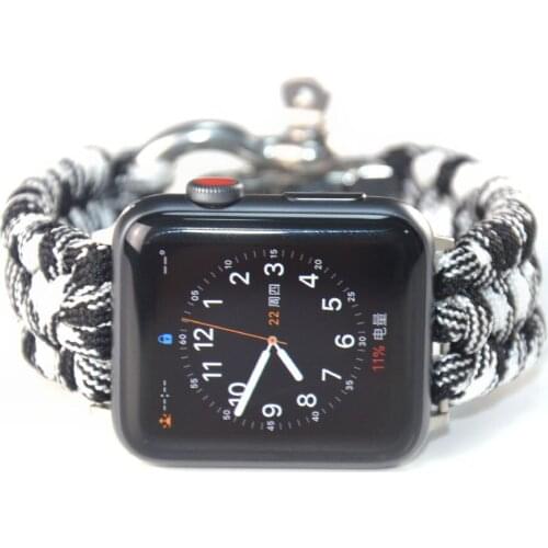 Nylon Strap for Apple watch band 44mm 40mm 42mm 38mm smartwatch wristband belt loop bracelet iWatch Series SE 6 5 4 3 2 1 band