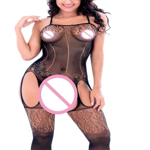 Plus Size Sexy Lingerie Hot Fishnet Open Crotch Exotic Lingerie Underwear Porn Babydoll Lenceria Sexy Costumes Sex Products