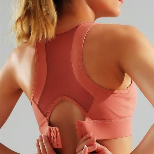 Fitness Sports Bra Push Up Underwear Women Shockproof Solid Yoga Tank Crop Top Bras Athletic Vest Gym Shirt Sport Sportswear