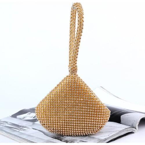 Diamond Evening bag new handmade vintage banquet evening bag simple fashion portable banquet bag leisure diamond exquisite bag