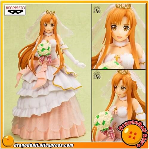 Japan Anime "Sword Art Online Code Register" Original Banpresto EXQ Collection Figure - Asuna Wedding Veil Style