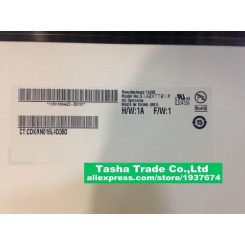 B140XTT01.0 With TOUCH Digitizer for Toshiba Satellite u850T Matrix LCD Screen LED Display Original New